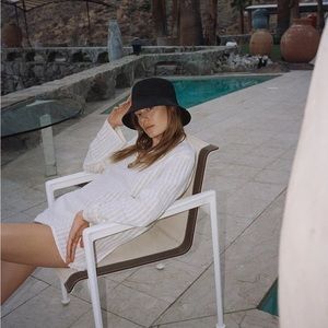 Lack of Color Inca Bucket Hat- Black Straw